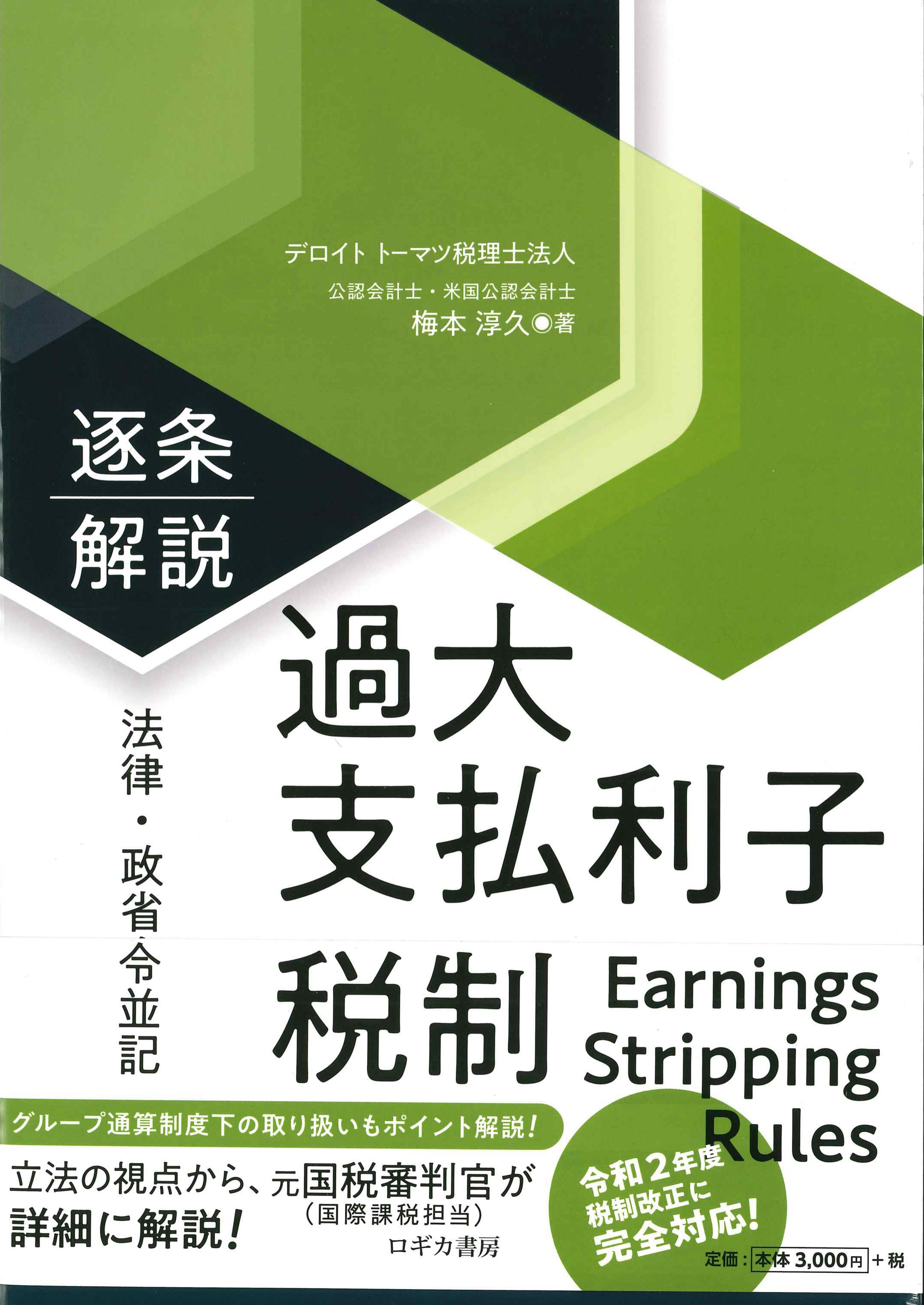 逐条解説　過大支払利子税制【法律・政省令並記】