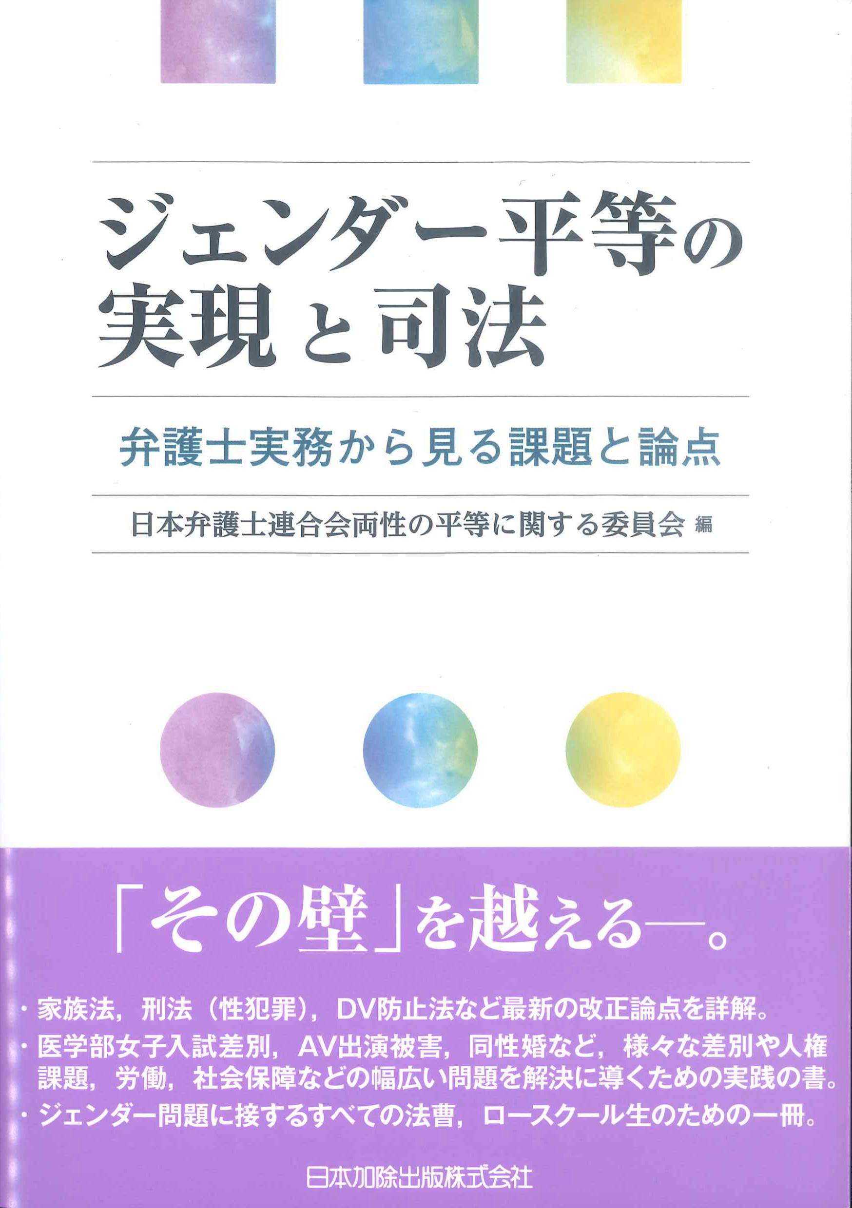 ジェンダー平等の実現と司法－弁護士実務から見る課題と論点